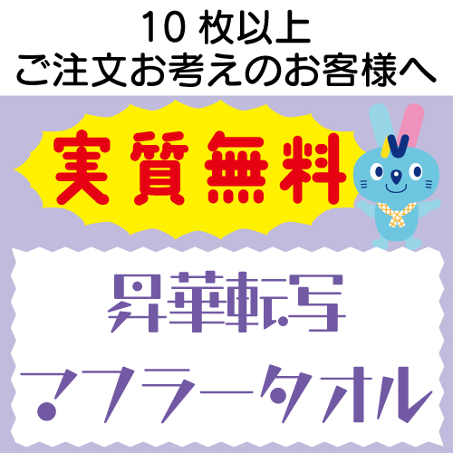 実質無料サンプル　昇華転写 マフラータオル