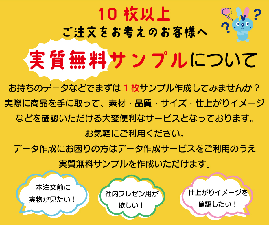 実質無料サンプルについてのご案内
